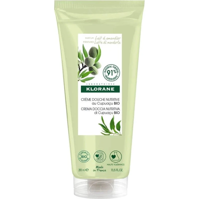 Klorane Crema Doccia Nutritiva al Cupuaçu BIO e Latte di Mandorla 200ml