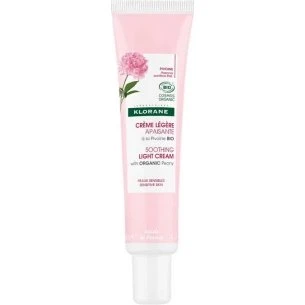 Klorane Crema Leggera Lenitiva con Peonia Bio per Pelle Sensibile 40ml