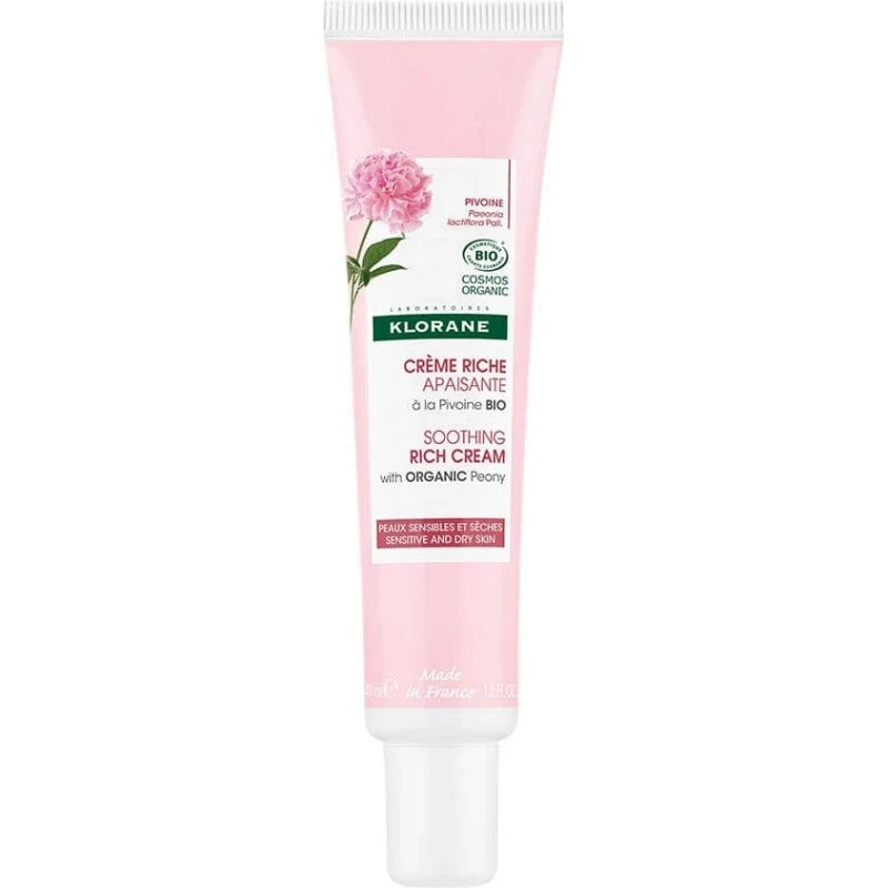 Klorane Crema Ricca e Lenitiva alla Peonia Bio 40ml