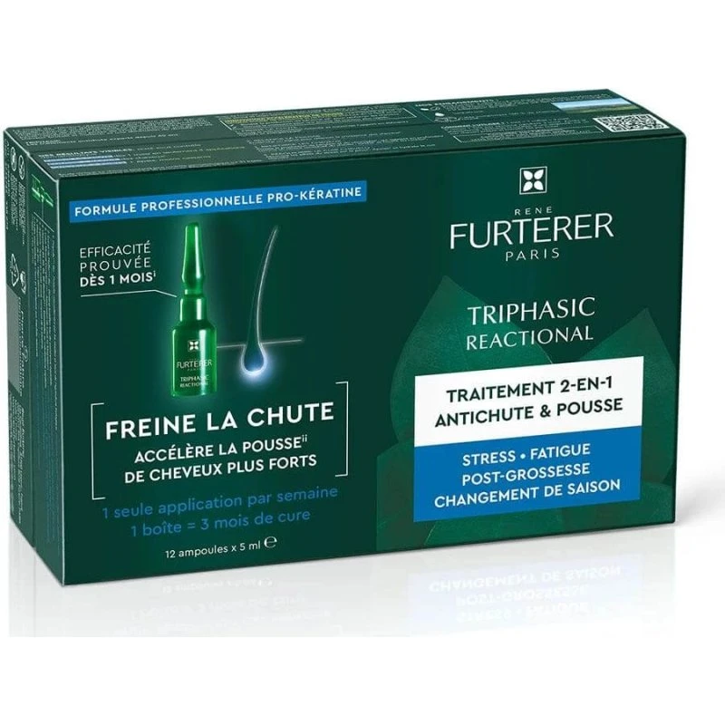 René Furterer Triphasic Reactional Trattamento Anticaduta 12 Fiale
