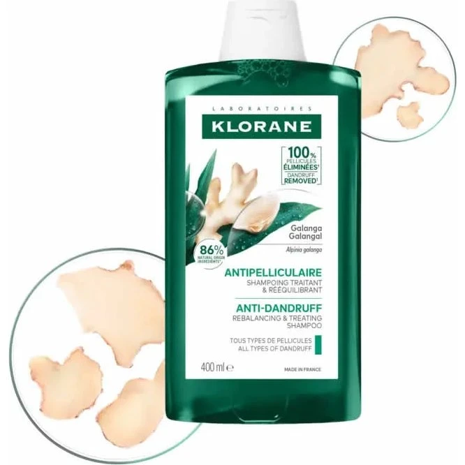 Klorane Shampoo Trattante e Riequilibrante alla Galanga 400 ml