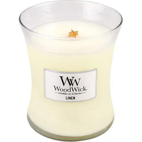 WoodWick Candela a Clessidra Lino 275 g