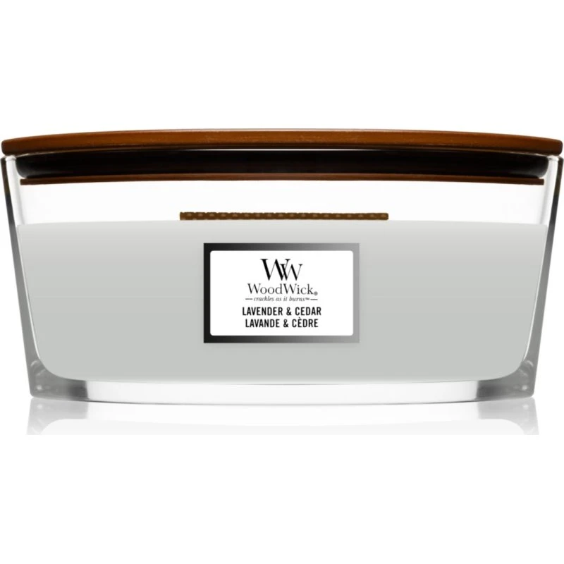 WoodWick Core Lavender & Cedar Candela Ellittica