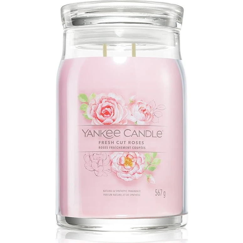 Yankee Candle Signature Fresh Cut Roses Giara Grande 567g