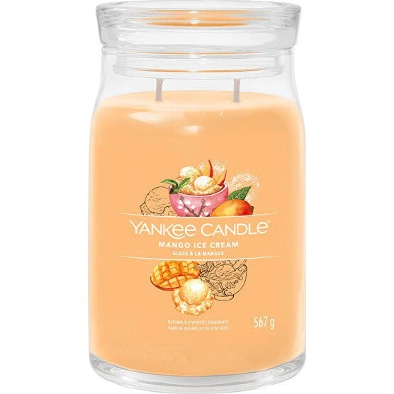 Yankee Candle Signature Mango Ice Cream - Candela Profumata Grande