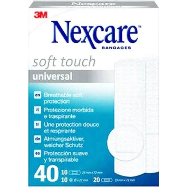3M Nexcare Soft Touch Medicazioni Assortite 40 Pezzi