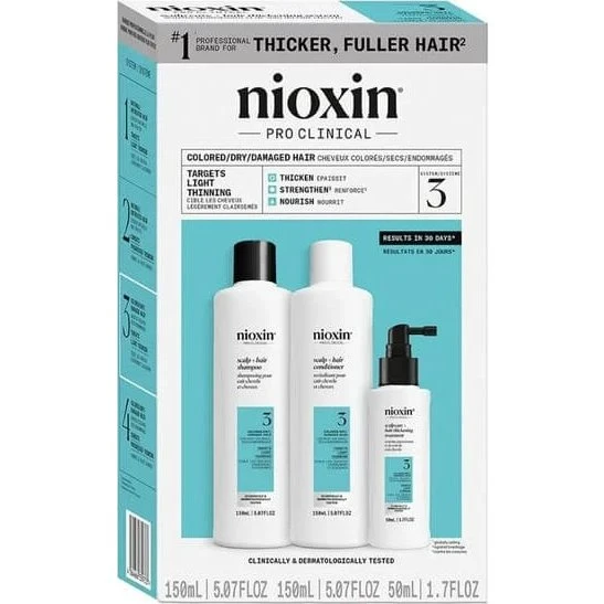 Nioxin System 3 Kit Rinforzo Capelli Colorati e Diradati