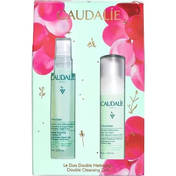 Caudalie Vinoclean Duo Detergente Olio e Schiuma + Regalo