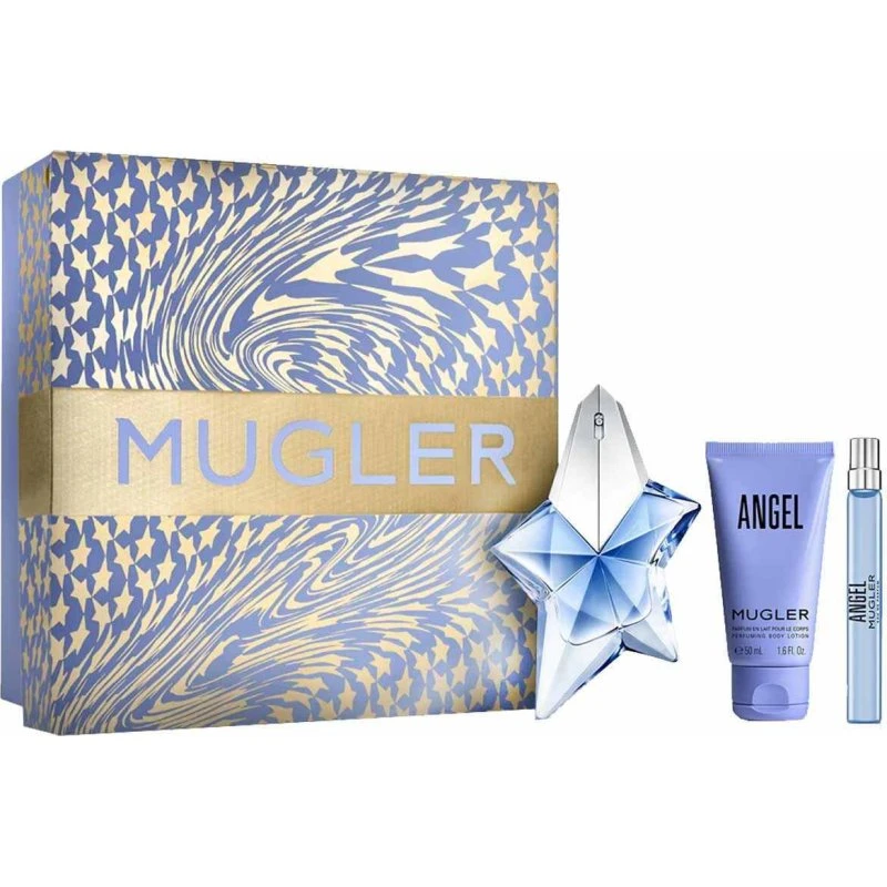 Thierry Mugler Angel Set 3 Pezzi: Eau de Parfum 50ml, Latte Corpo 50ml e Spray 10ml