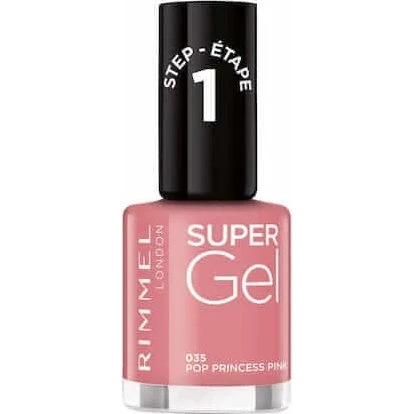 Rimmel London Super Gel Smalto 035 Pop Princess Rosa, 12ml