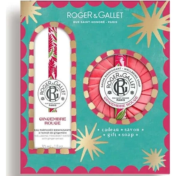 Roger&Gallet Set Gingembre Rouge Acqua Profumata 30ml e Sapone 100g