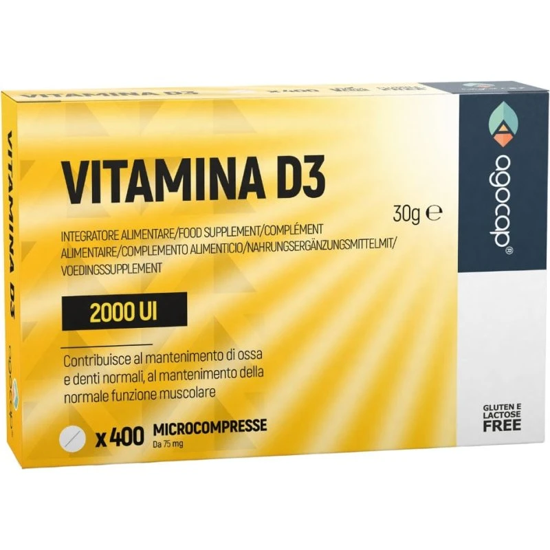 Agocap Vitamina D3 2000 UI - 400 Compresse