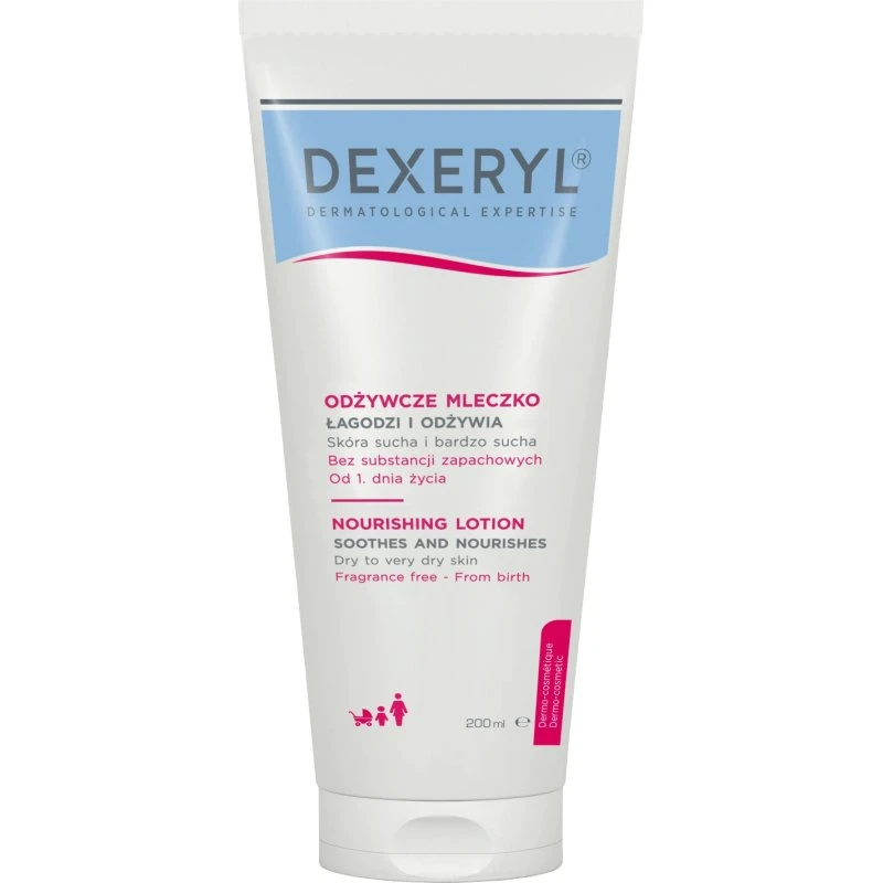 Dexeryl Emulsione Fluida Nutriente per Pelli Secche e Molto Secche, 200ml