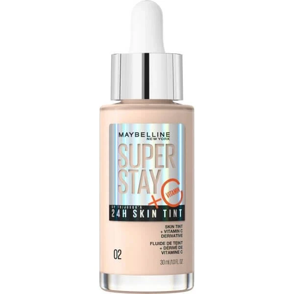 Maybelline Super Stay 24H Skin Tint Fondotinta Illuminante 02