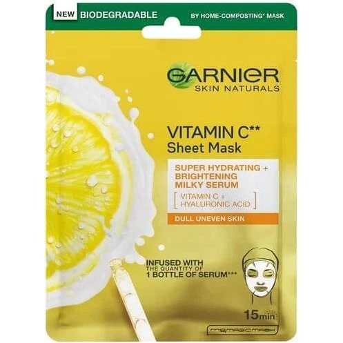 Garnier Skin Naturals Maschera in Tessuto alla Vitamina C, 28g