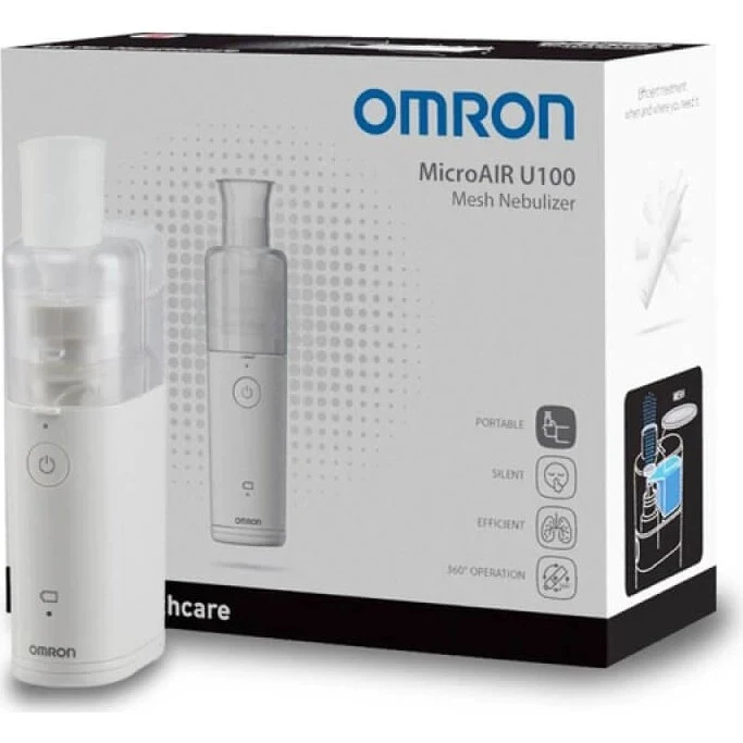 Omron MicroAir U100 Kit Completo Nebulizzatore a Ultrasuoni Mesh