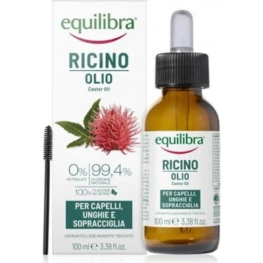Equilibra Olio di Ricino per Capelli, Unghie e Sopracciglia 100 ml