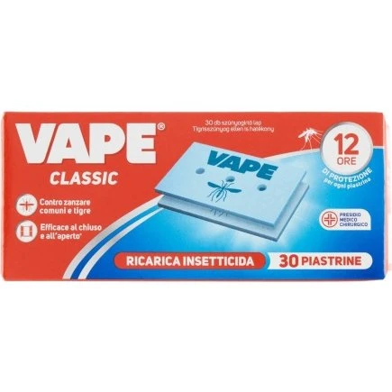 Vape Piastrine Antizanzare Ricarica Classic 30 Pz