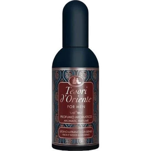 Tesori d'Oriente Eau de Toilette Legno d'Ebano e Ginseng per Uomo, 100 ml