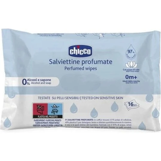 Chicco Salviettine Profumate con Acqua di Loto 16pz