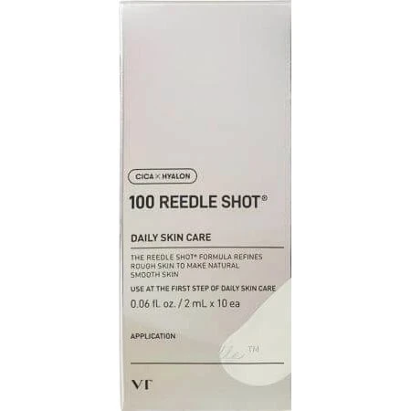 VT Cosmetics Siero Viso Cica Reedle Shot 100, 10 bustine da 2 ml