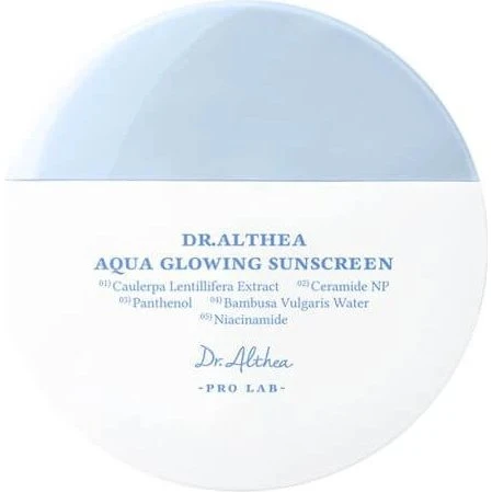 Dr. Althea Aqua Glowing Crema Solare SPF 50+ PA++++, 45 ml