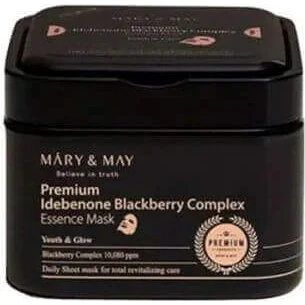 Mary & May Premium Idebenone Blackberry Complex Maschera in Tessuto