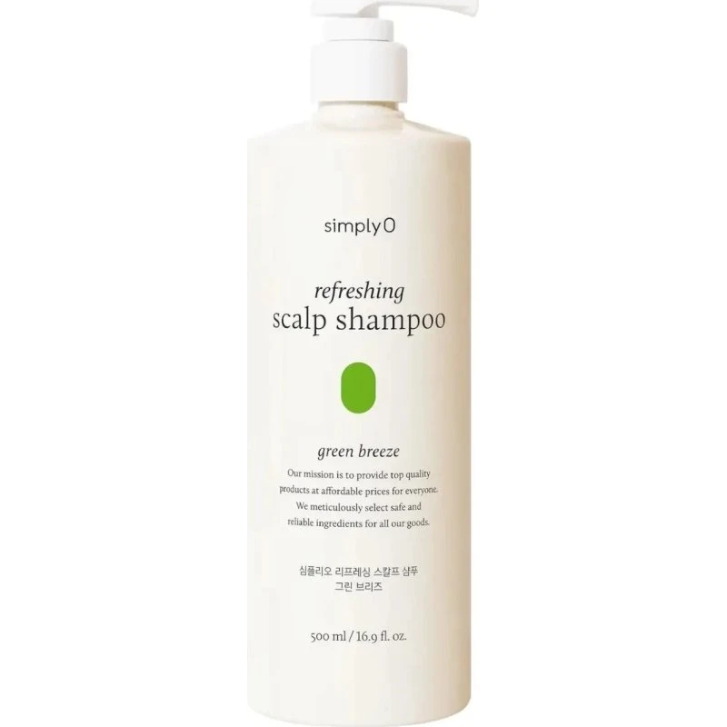 SimplyO Shampoo Rinfrescante per Cuoio Capelluto Brezza Verde