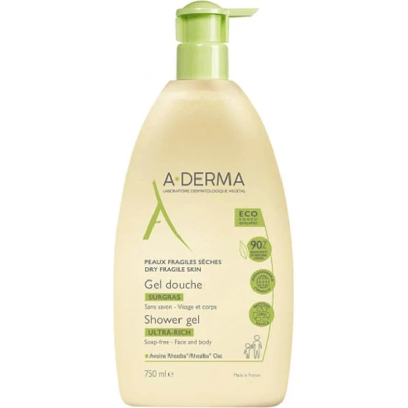 A-Derma Les Indispensables Gel Doccia Surgras 750ml