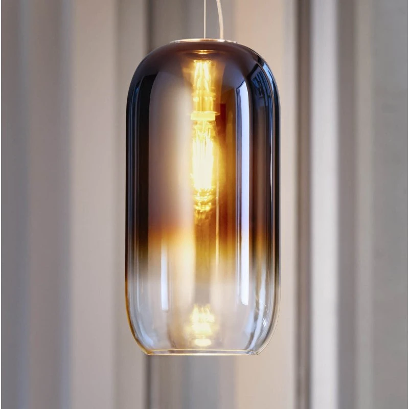 Artemide Gople Mini Lampada a Sospensione Blu/Nero