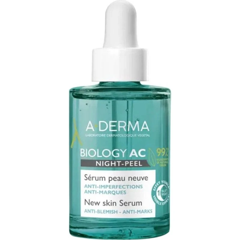 A-Derma Biology AC Night Peel Siero Pelle Nuova 30ml