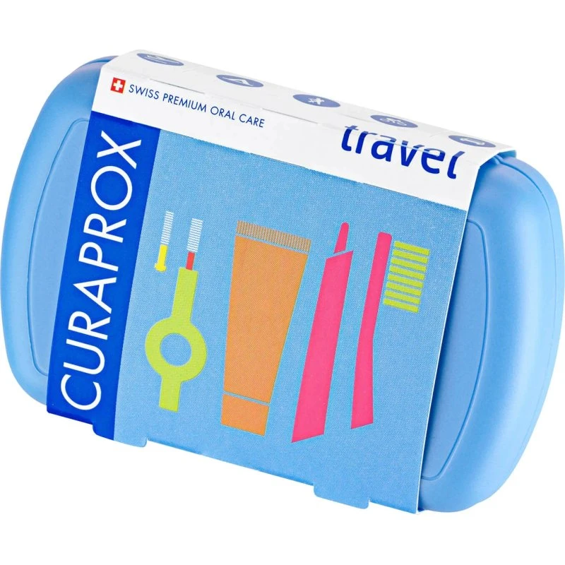 Curaprox Travel Set Blu - Kit Igiene Orale da Viaggio