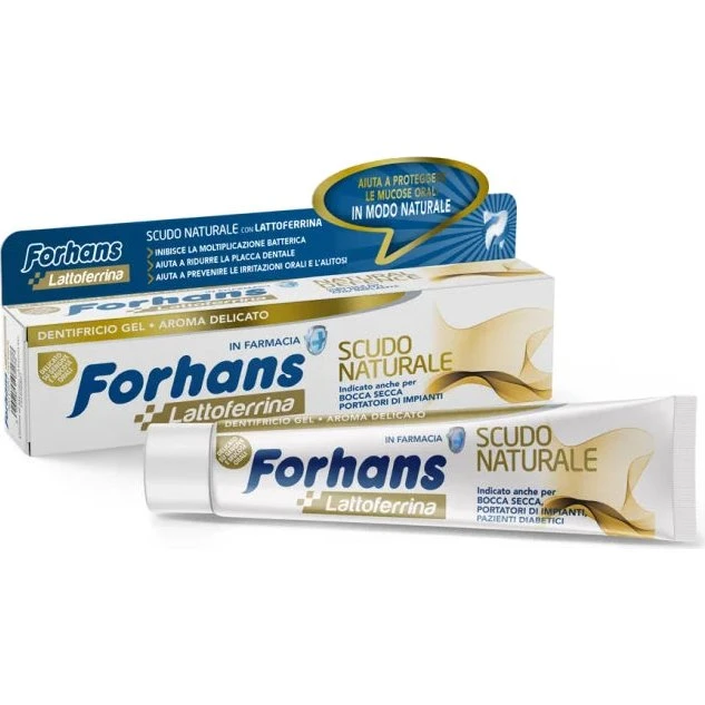 Forhans Dentifricio Scudo Naturale con Lattoferrina 75 ml