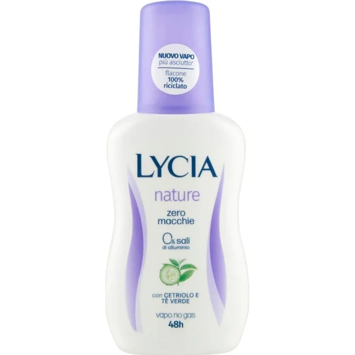 Lycia Vapo Nature Cetriolo e Tè Verde 75 ml - Deodorante 48h