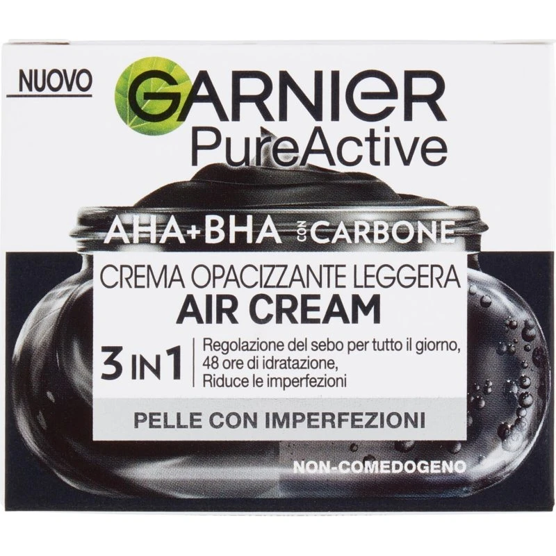 Garnier Pure Active Air Cream AHA+BHA con Carbone 50 ml
