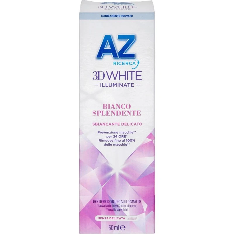 AZ 3D White Dentifricio Illuminante Bianco Splendente 50 ml