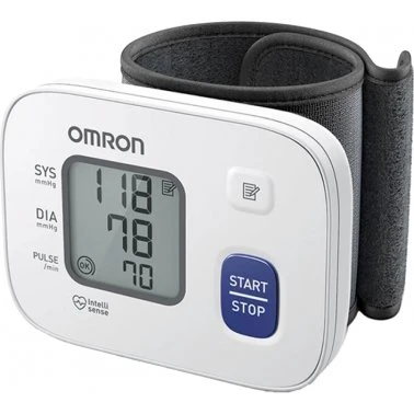 Omron RS2 HEM-6121-E Misuratore di Pressione Elettronico per Polso