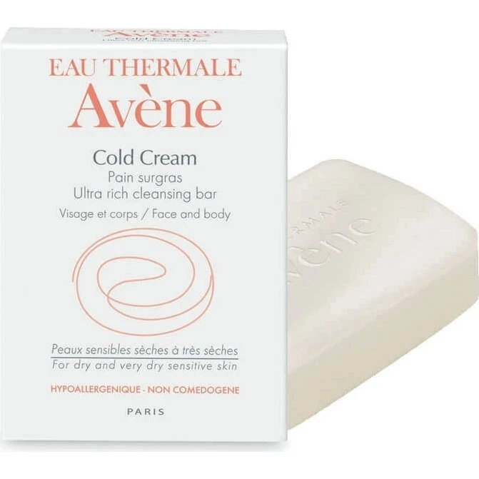 Avène Cold Cream Sapone Emolliente per Pelli Secche e Molto Secche, 100g