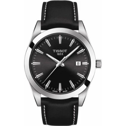 Tissot Gentleman T127.410.16.051.00 40mm Acciaio Pelle Nero