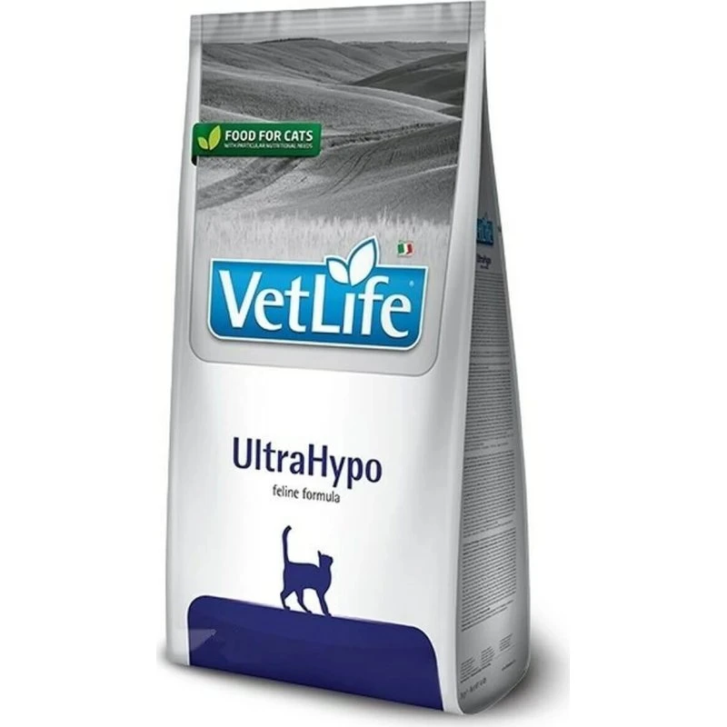 Farmina VetLife Ultrahypo Feline 5kg - Cibo per Gatti con Proteina Idrolizzata