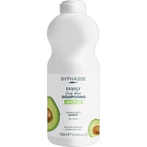 Byphasse Family Fresh Delice Shampoo per Capelli Secchi Avocado 750 ml