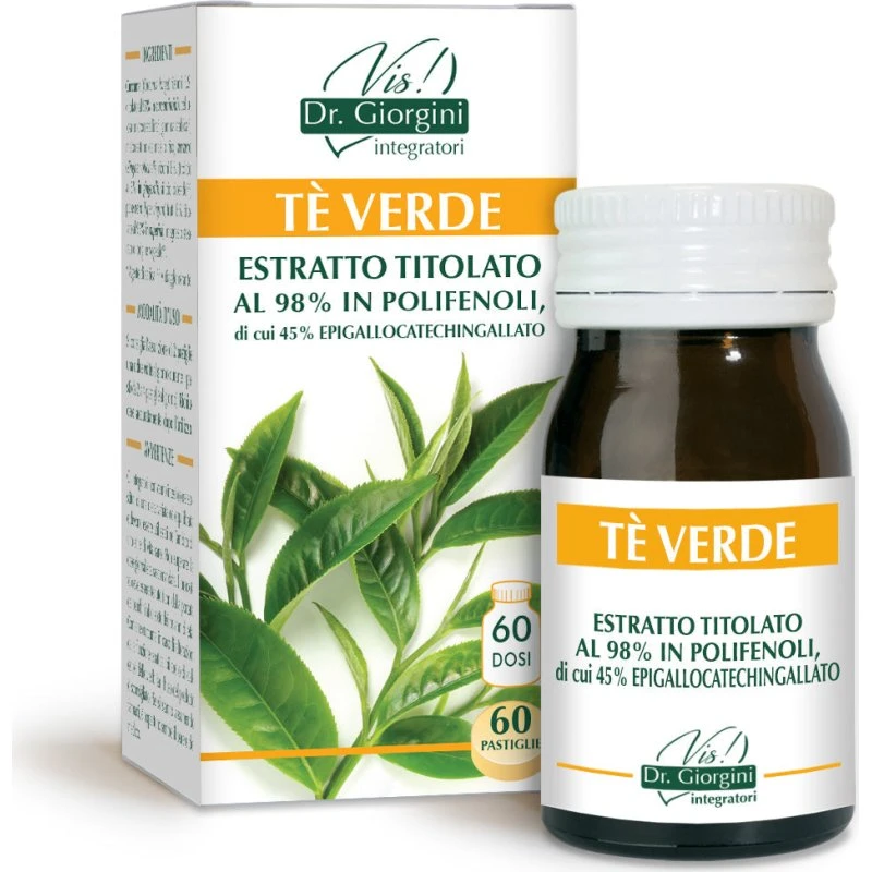 Dr Giorgini Tè Verde Estratto Titolato 60 Pastiglie da 500 mg