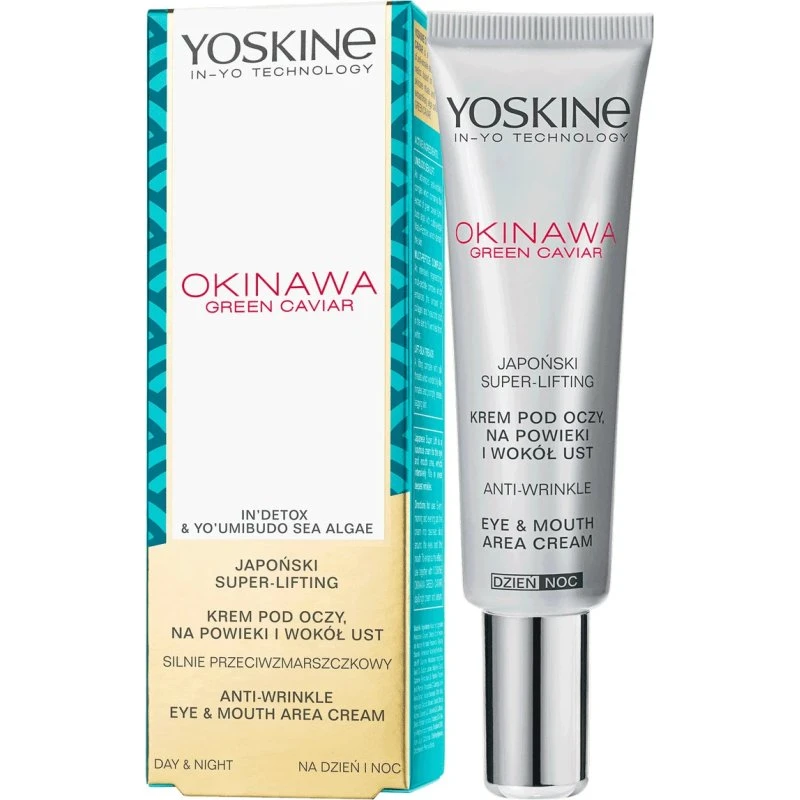 Yoskine Okinawa Green Caviar Crema Occhi, Palpebre e Labbra 15 ml