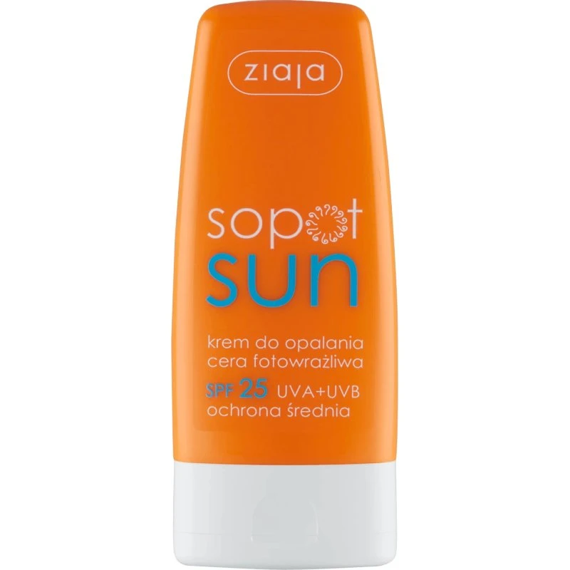 Ziaja Sopot Crema Solare SPF25 per Pelle Fotosensibile, 60ml