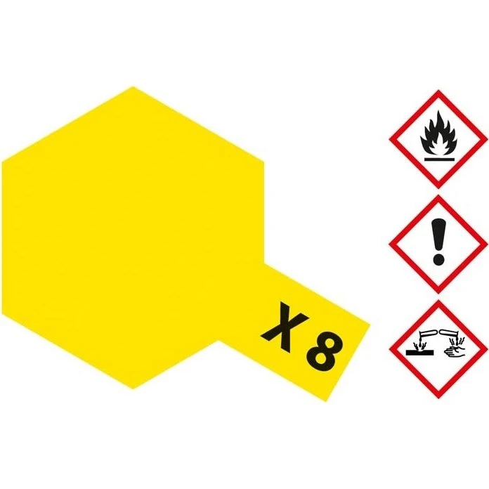 Tamiya X-8 Giallo Limone Lucido 23 ml