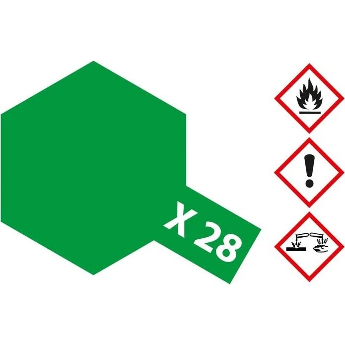 Tamiya X-28 Verde prato 23 ml vernice acrilica lucida