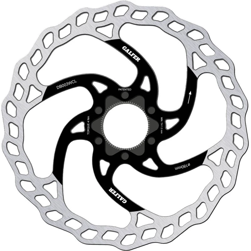 Disco Galfer MTB Wave Centerlock 1,8 mm Nero
