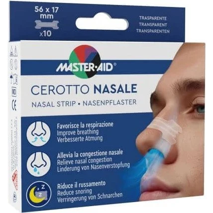 Master Aid Cerotti Nasali per la Respirazione, 10 pezzi
