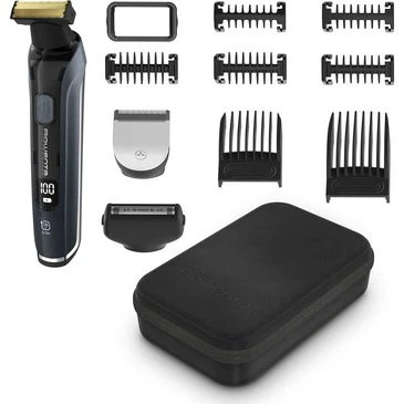 Rowenta TN6204 Regolabarba 15 mm Bagnato e Secco Nero Cromo