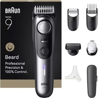 Braun BeardTrimmer 9 BT9520 Nero Grigio